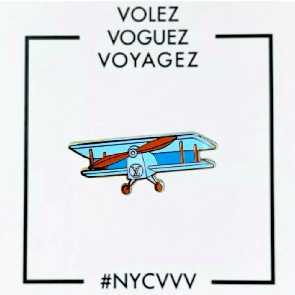 Louis Vuitton Airplane Pin - “Volez, Voguez, Voyagez" Limited Edition Item NEW